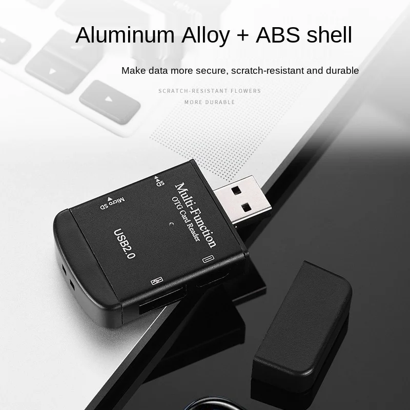 USB Card Reader Type-c Android Mobile Computer All-In-One OTG2.0 SD/TF/U Disk Four-In-One Card Reader Transmisi Berkecepatan Tinggi