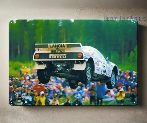 Lancia 037 Rally Racing Car Group B Metal Poster - Sign 20x30cm  -aluminum