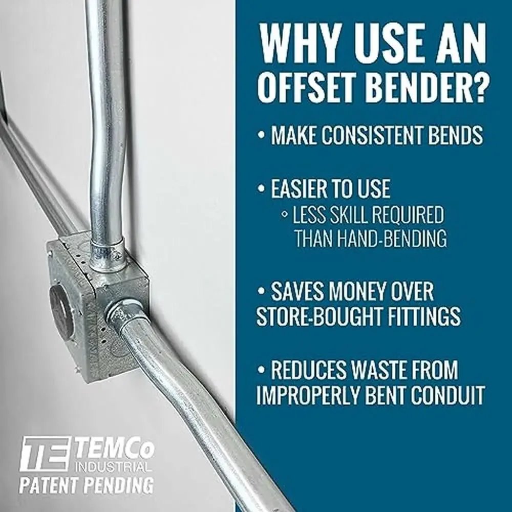 جهاز ثني الأوفست الهيدروليكي EMT بحجم مزدوج 1 بوصة و3/4 بوصة تصميم مبتكر ثنائي في واحد #6