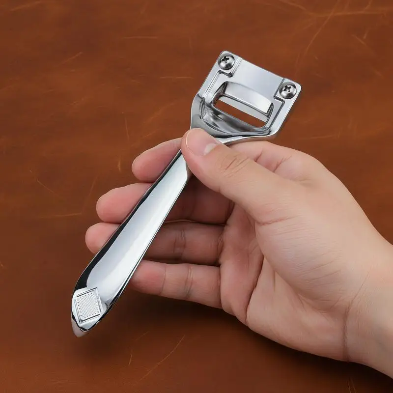 Cuchillo para Rebajar Cuero, 1 Juego, para Tallado y Adelgazamiento de Cuero DIY, Herramienta de Hoja Ajustable para Producción de Bolsos Personalizados