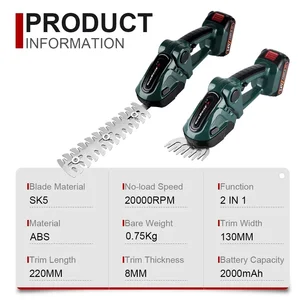 Newbeny 2 in 1 sebes trimmer Electric High Power Wireless High Power Cutting Cutting Cutting Garden tools 10 Main Sales Tissue Tissue Electric - №6