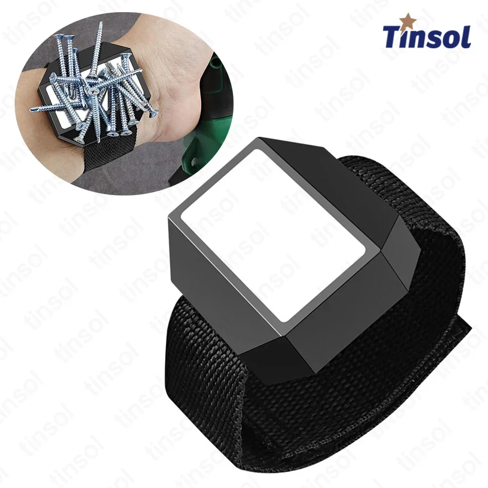 TINSOL Magnetic Wristband Wrist Screw Tool Holder for Home Repairs Construction Projects Outdoor Work Quick Access to Screws