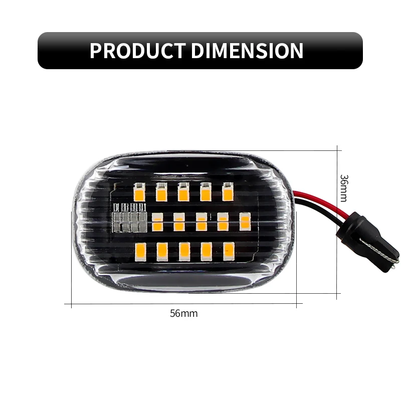 2Pcs Dynamic Led Si…