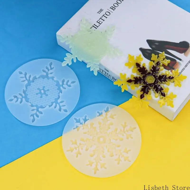 

124A Not Easily Deformed Christmas Theme Silicone Snowflake Silicone Mold