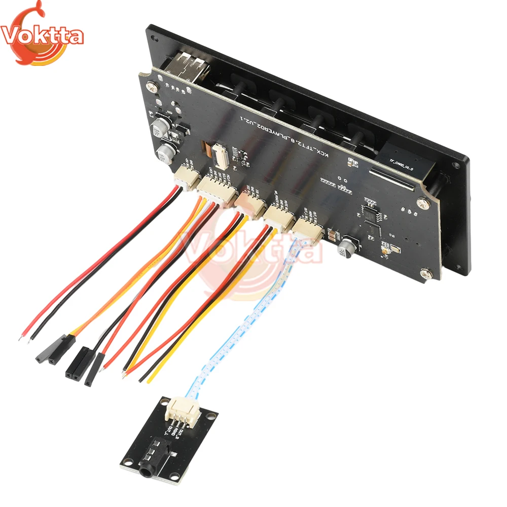 Schermo a colori TFT da 2,8 pollici Kit modulo scheda di decodifica audio senza perdita fai da te DC 4.5-5.0V I2S Lettore di uscita audio digitale USB AUX TF FM