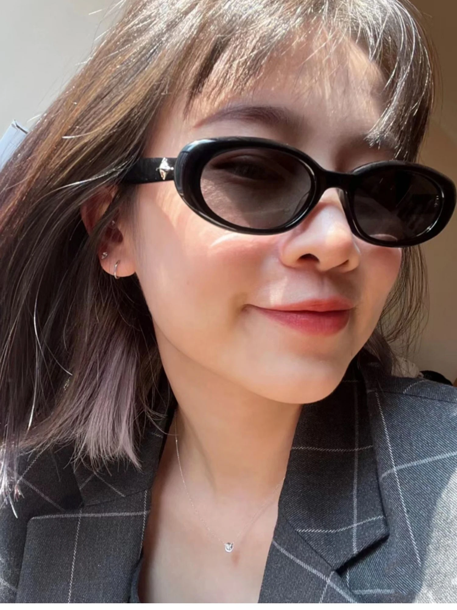 Nuevas Gafas de Sol GM2025 con Marco Ovalado BANDONEON S Pl Mark, Montura Pequeña para Miopía, Estilo Clásico Retro Elegante