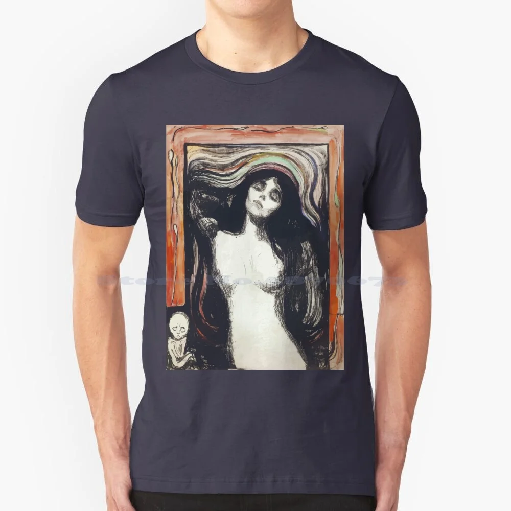 By Edvard Munch T Shirt 100% Cotton Tee Expressionism Expressionist La Edvard Munch Woman Artist Masterpiece Art Cup