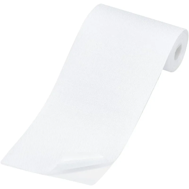 

78.7 x 3 Inch White Repair Patches Iron on/Sew on Polyester Patch Adherence Tape Decorative Clothes Patches Repair Patch