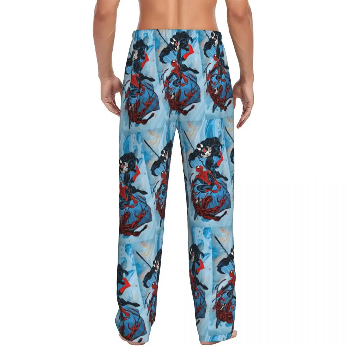 Custom Printed Venom Pajama Pants Men Aggressive Sleep Sleepwear Bottoms with Pockets