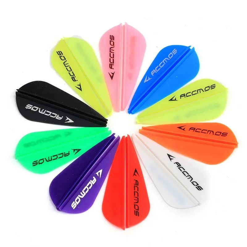 30/60 個アーチェリーフェザーウォータードロップフェザー 1.75 インチ矢印フェザー高弾性プラスチックフェザーアーチェリーアクセサリー