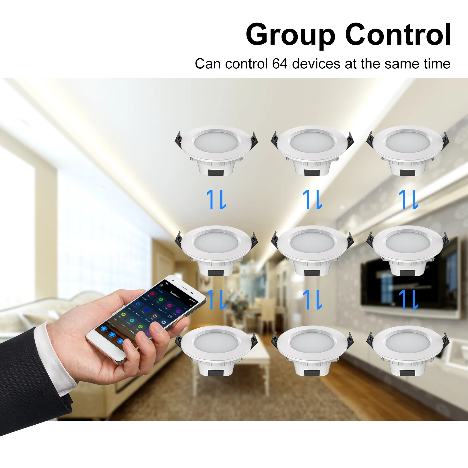 5W Smart BT Mesh Downlight Sma - Smart Home Features ulasan dan harga