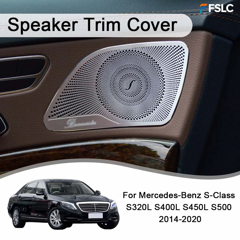 

Cars Accessories Speaker Trim Cover For Mercedes‑Benz S‑Class S320L S400L S450L S500 2014-2020 Protective Cover Car Upgrade