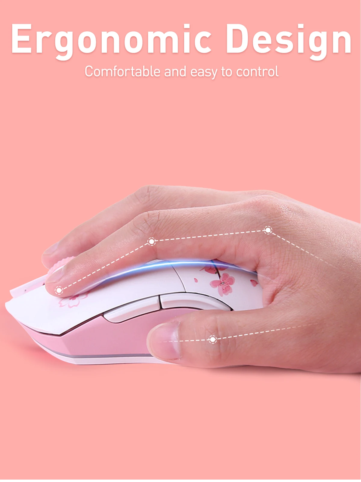 DAREU Dual Modes Gamer Mouse RGB 2.4G Wireless Wired Gaming Mice Built-in 930mAh Recharging Battery with Macro Set for PC Laptop