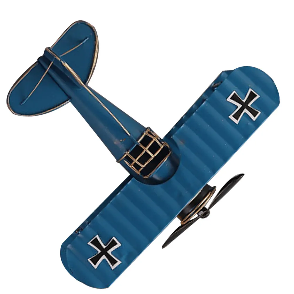 

Металлическая ретро-модель самолета: декоративное украшение для рабочего стола, дома и офиса