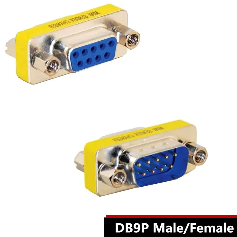 

DB9 Pin Serial Port Converter RS232 COM Converter Male to Female Male to Male Female to Female Connector Plug