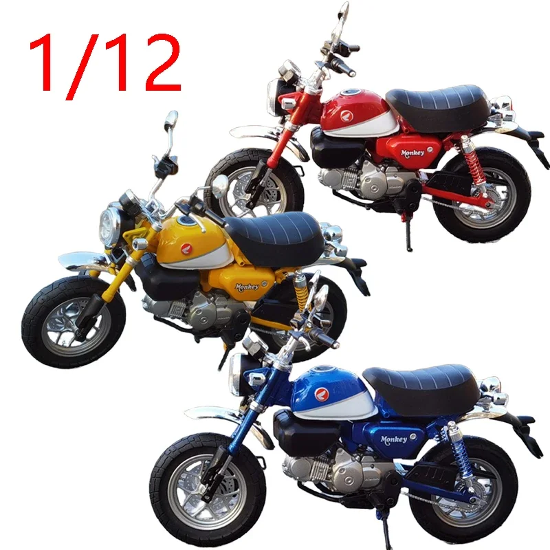 

Diecast 1/12 Size Honda Motorcy Model Car Alloy Honda Monkey125 Motorcy Car Model Collection Display Hobby Original Box