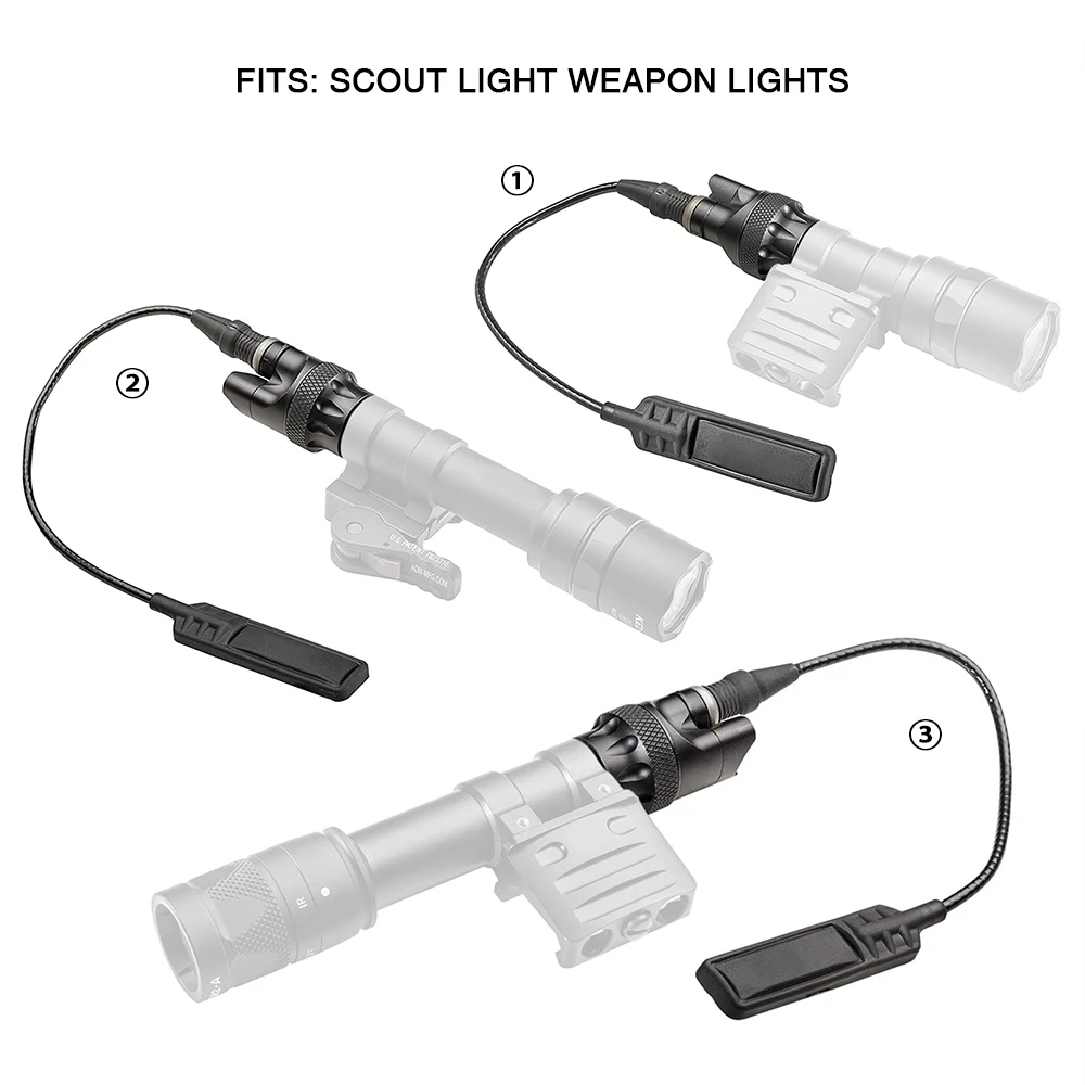 الصيد الادسنس اكسسوارات مفتاح ضغط عن بعد عن بعد المزدوج التبديل Tailcap الجمعية للمصابيح الكاشفة أسود تان اللون gs33-0242