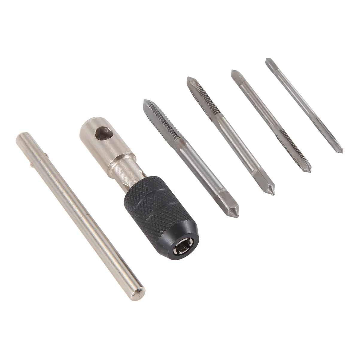 Trending Now 5pcs/Set T Type Machine Hand Screw Thread Taps Reamer M3/M4/M5/M6 Tap Set With Twist Drill Bits And Wrench