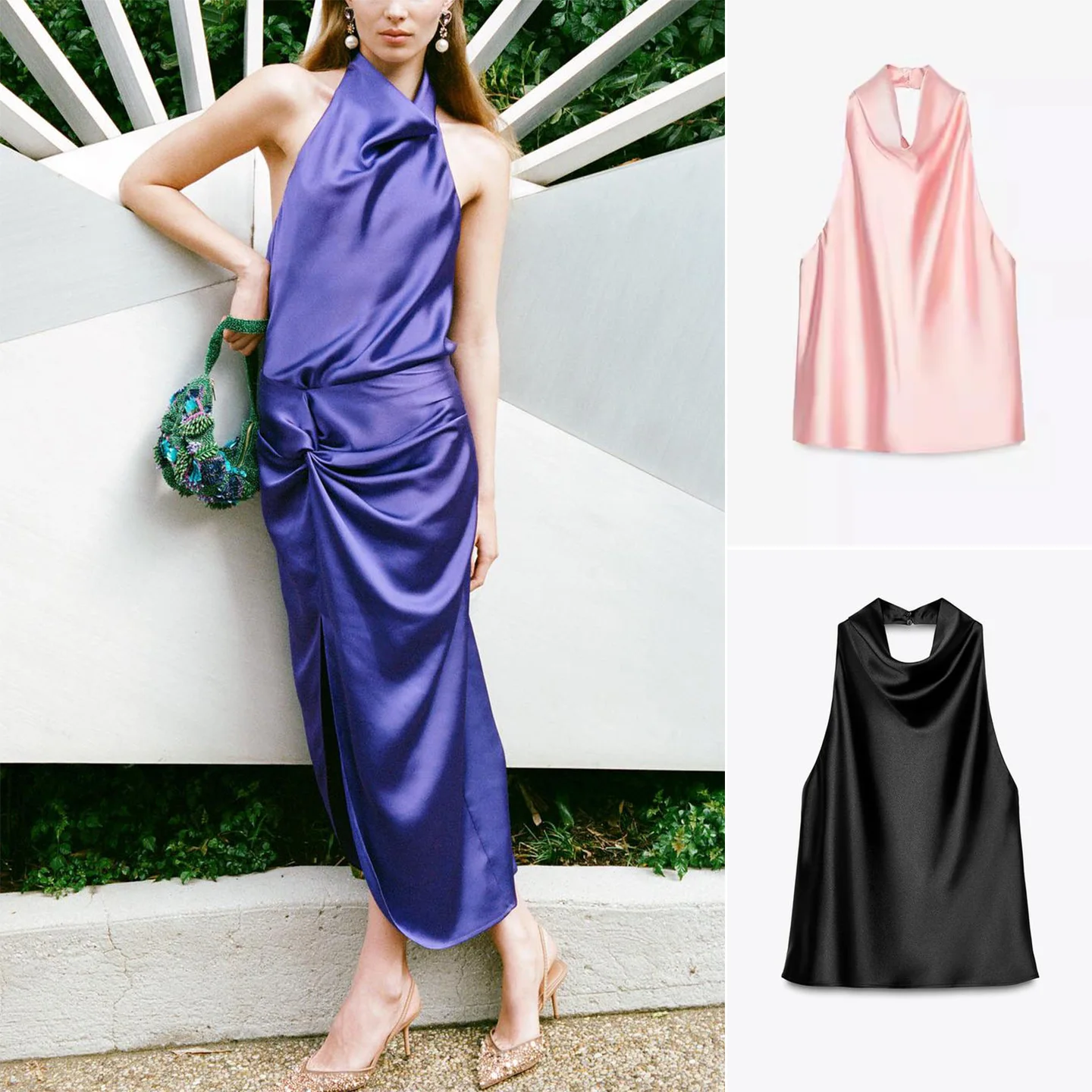 

Шелковый атласный топ с воротником-балой, женский повседневный свободный крой из полиэстера, ультратонкий полосатый пуловер с рисунком, жилет