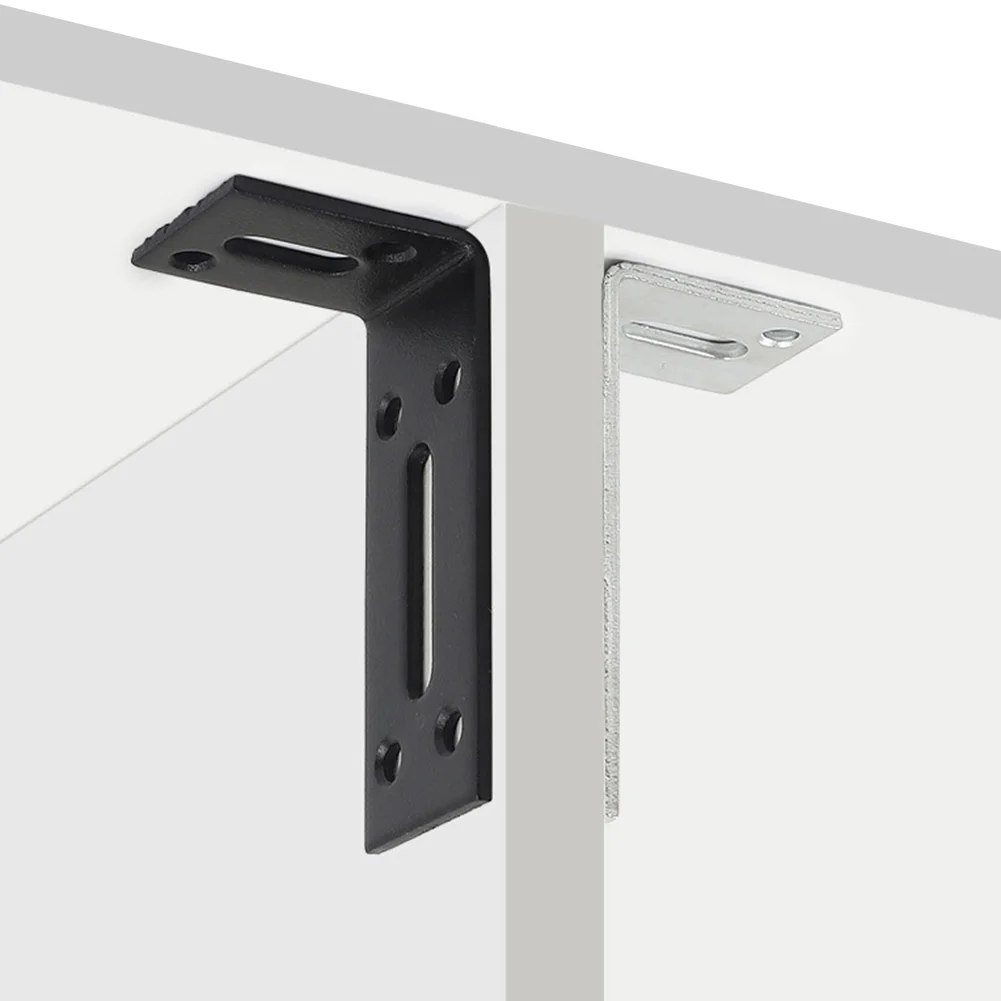 1pcs L-Shaped Corner Brackets Metal Corner Braces Drawer Shelf Wall Bracket Fixing Right Angle Corners Brace Furniture Hardware