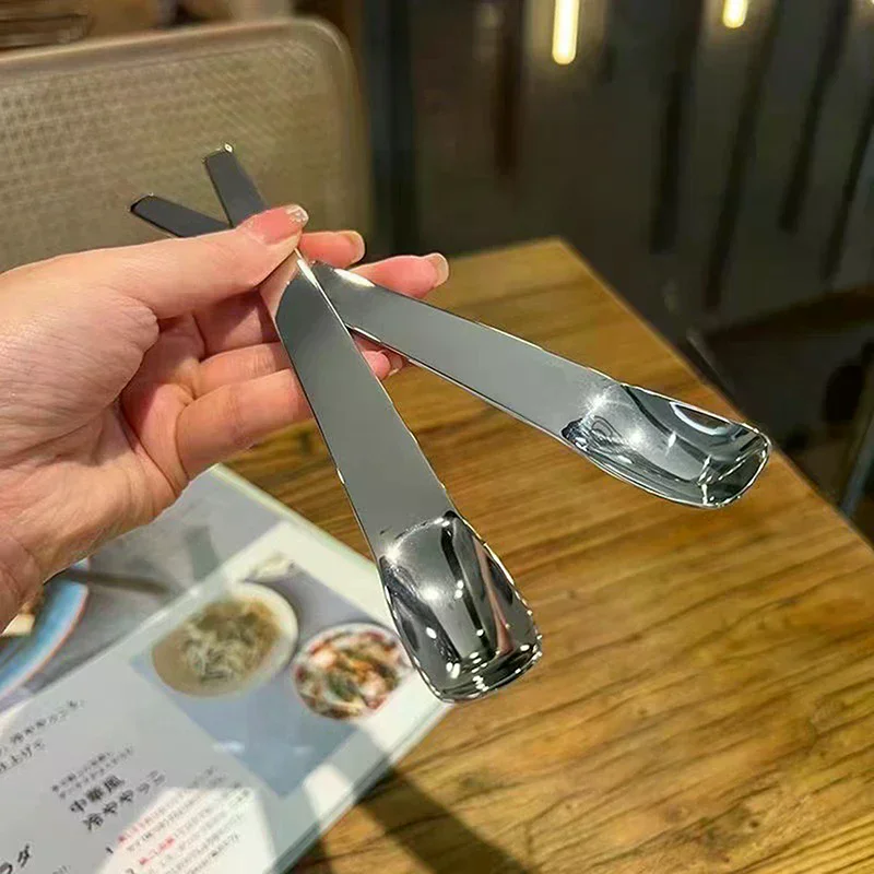 1pcs Flat Coffee Spoon Stainless Steel Coffee Stirrers Tea Spoons Ice Cream Cake Dessert Spoon Bar Kitchen Tableware