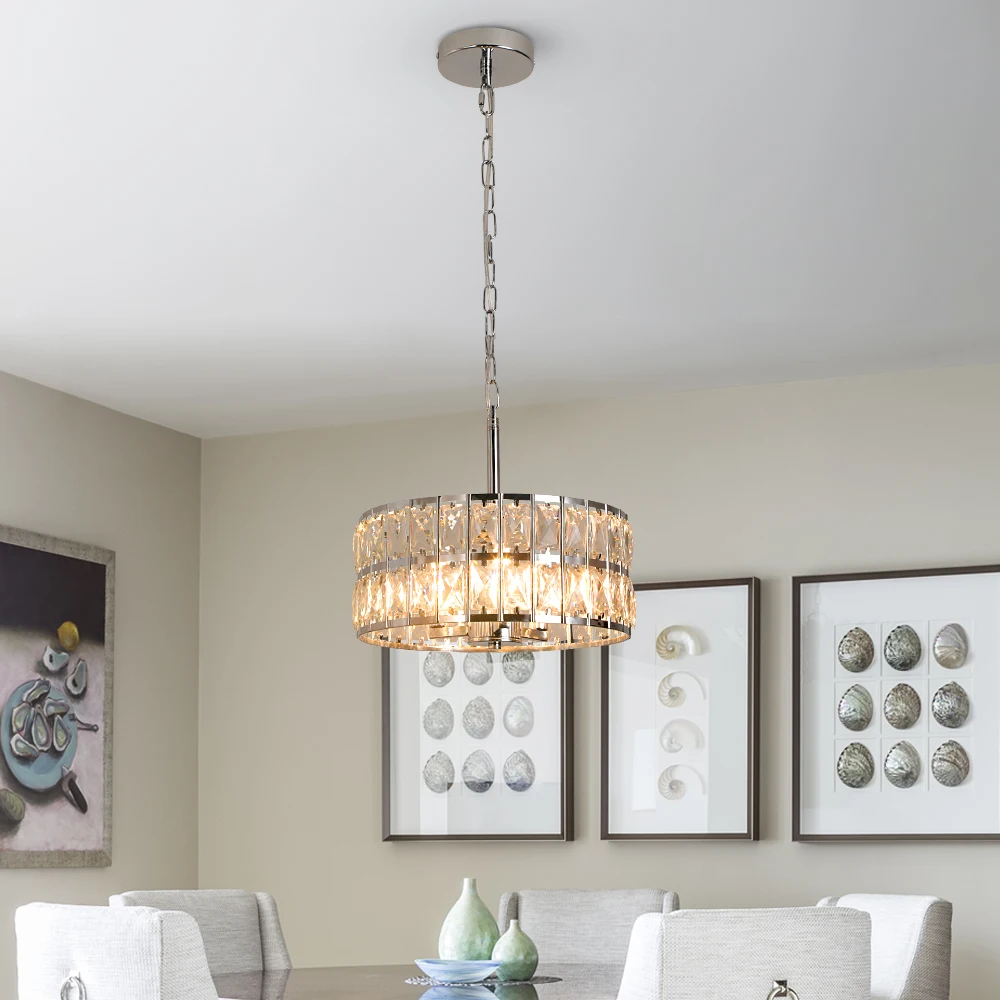 Crystal Ceiling Chandeiler Lamp Modern Indoor Lighting Pendant Light Fixtures Home Decora Led Hanging Light Living Bedroom Lamps