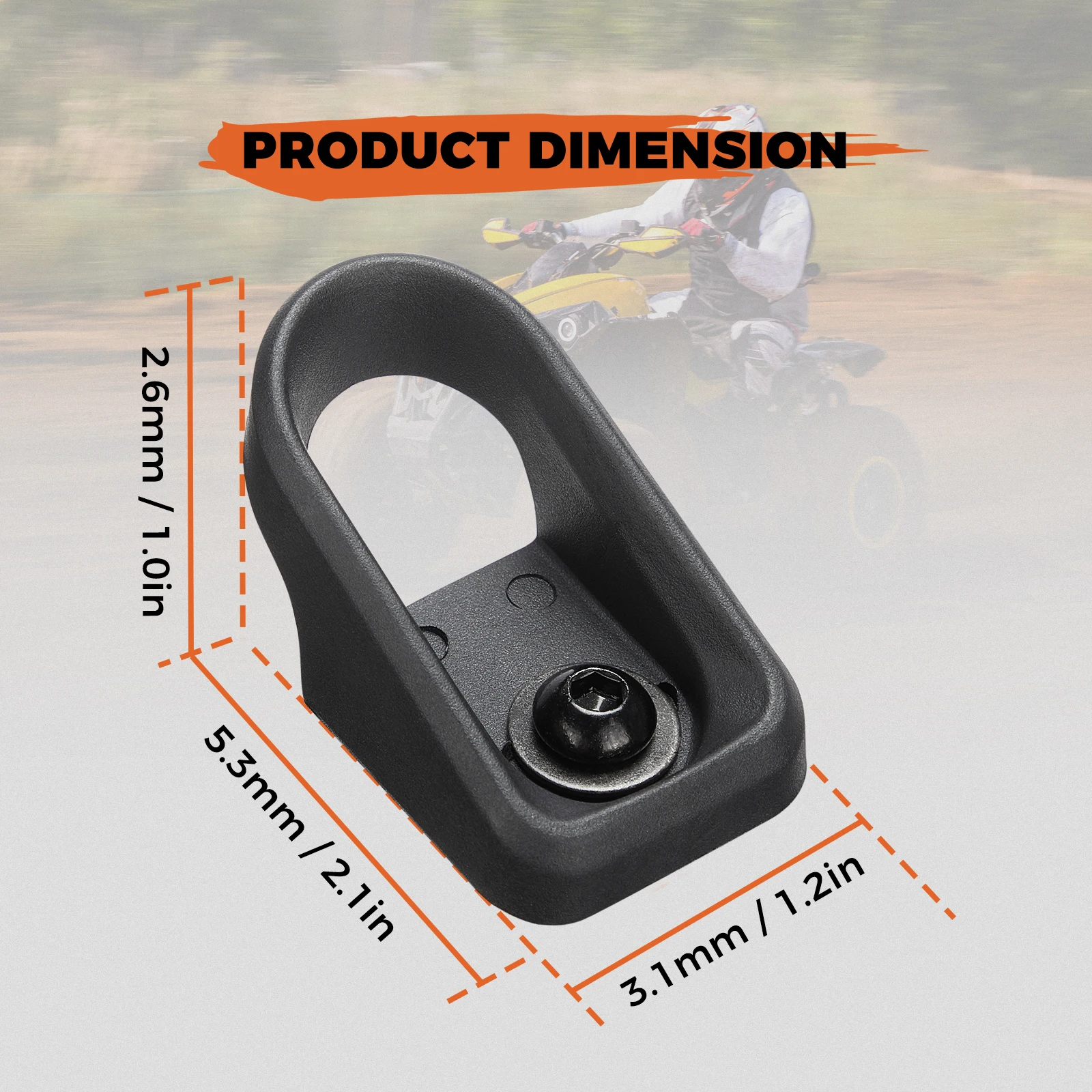 KEMIMOTO ATV Rope Buckle Bracket Hook Compatible with Can-Am Renegade 500 570 800 800R 850 1000R 2008-2019 705002342