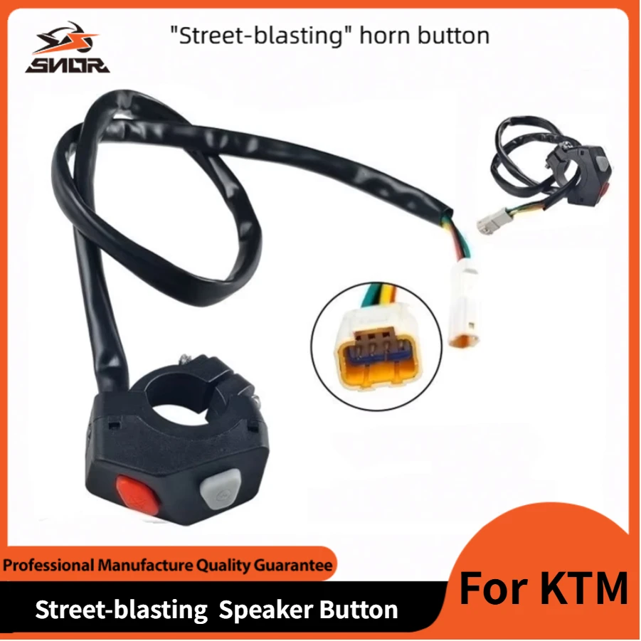 

SNOR мотоциклетный звуковой сигнал, кнопка стартера, динамик, уличная обработка для KTM EXC EXCF SXF 125 150 200 250, аксессуары