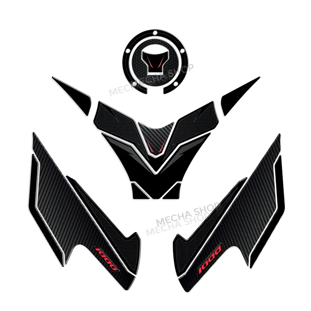 Para honda hornet cb1000 cb 1000 sp acessórios da motocicleta 3d resina cola epoxy tanque almofada proteção adesivo