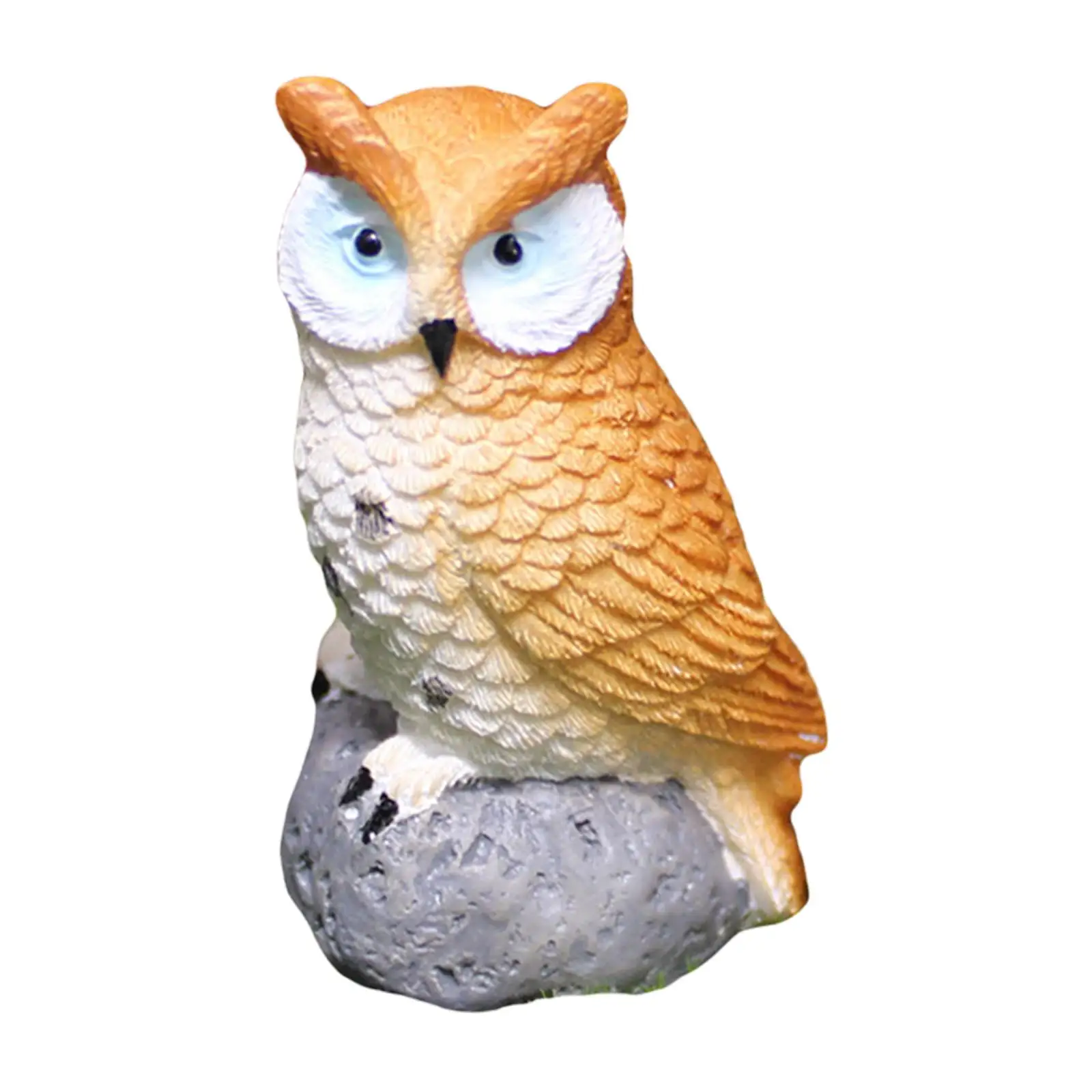 Owl Landscape Garden Decoration Miniature Owl Figurines Moss Landscape Mini Owl Figurines for Bonsai Crafts Dollhouse Plant Pot