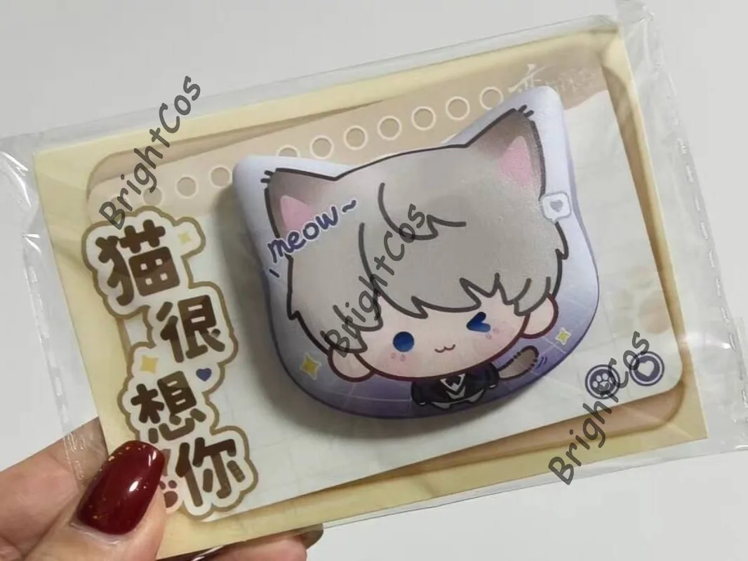[Official Merch] Anime Game Love and Deepspace Your Cat Misses You Sylus Rafayel Xavier Zayne Caleb Q Version Tin Badge Present