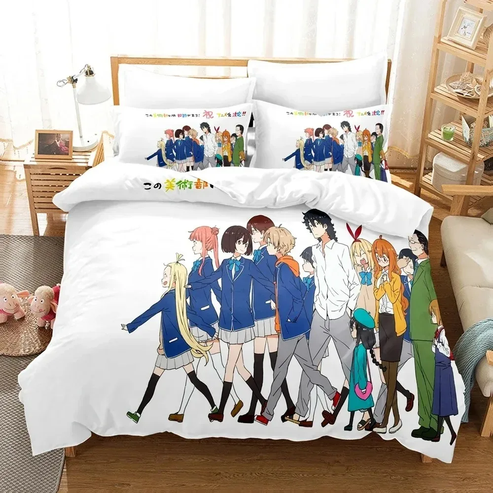 3D Anime The This Art Club Has a Problem Bedding Sets Duvet Cover Set With Pillowcase Twin Full Queen King Bedclothes Bed Linen