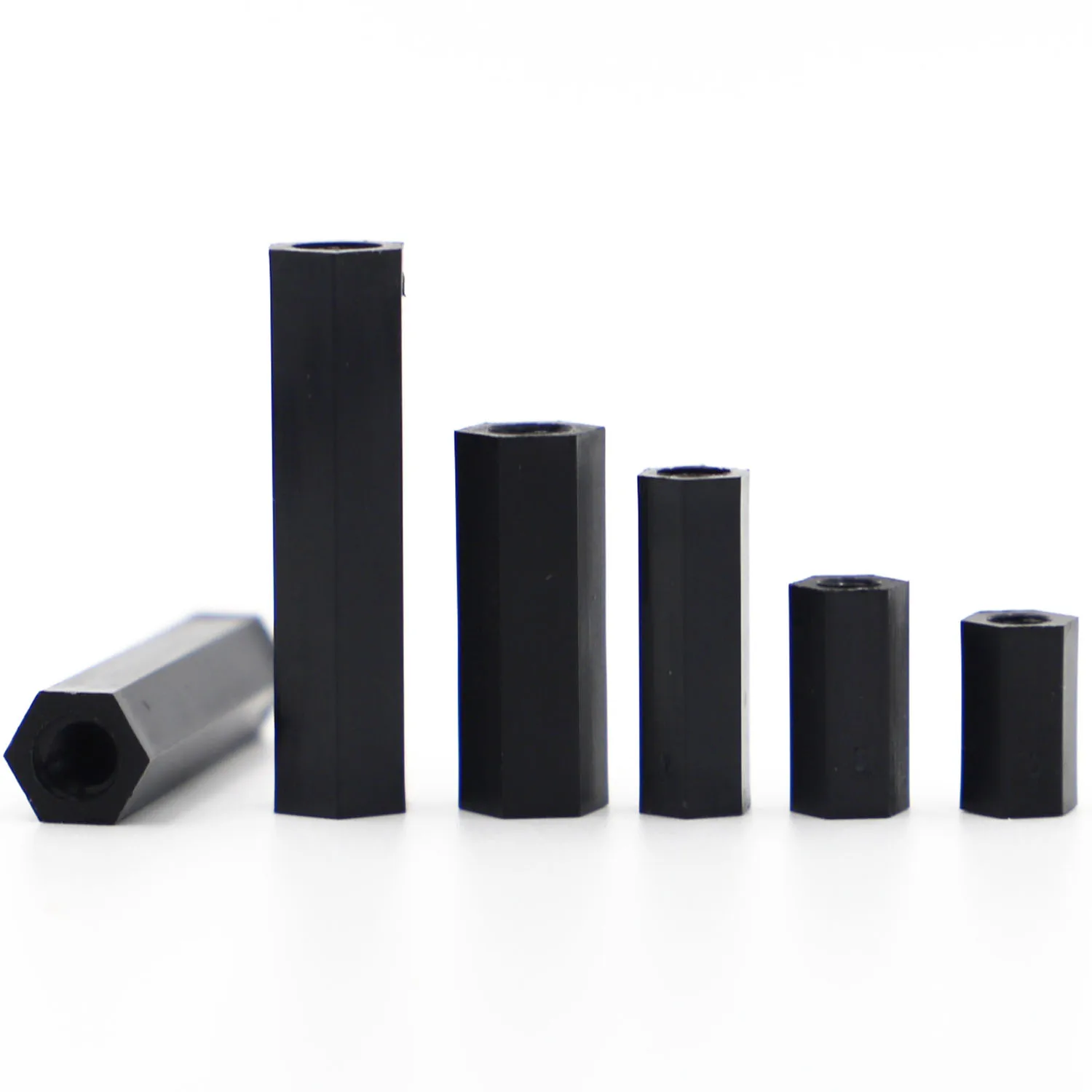 

10/20pcs Female to Female Nylon Spacer M2 M2.5 M3 M4 Black Nylon Standoff spacer