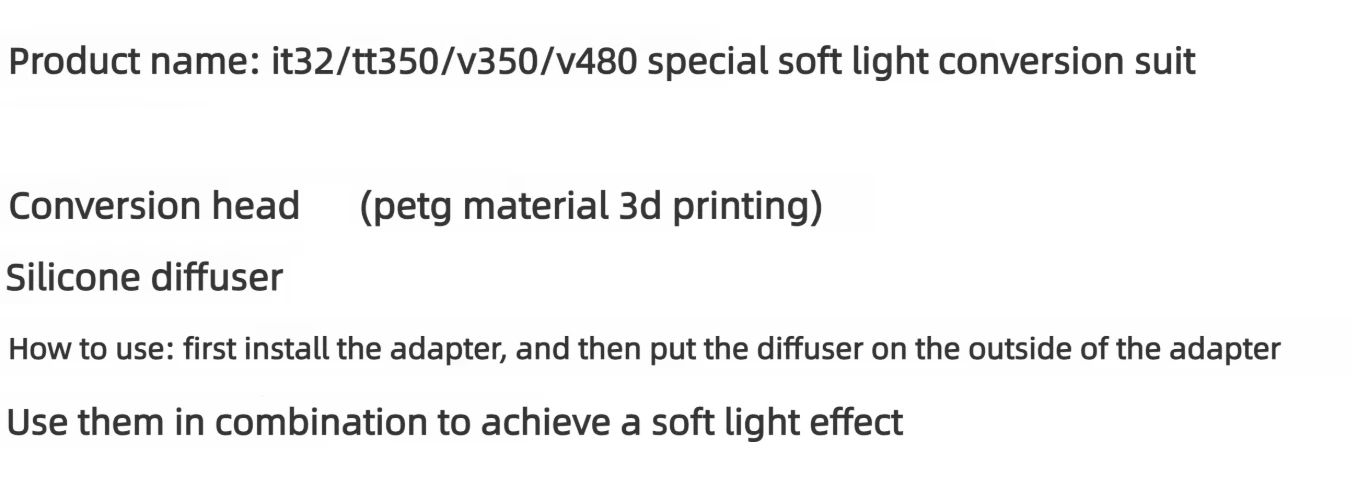 Silikon-Blitzdiffusor-Abdeckung Softbox für Godox IT32 TT350 V350 V480, Tragbare Fotografie-Softbox zur Schatteneliminierung – Detail 1