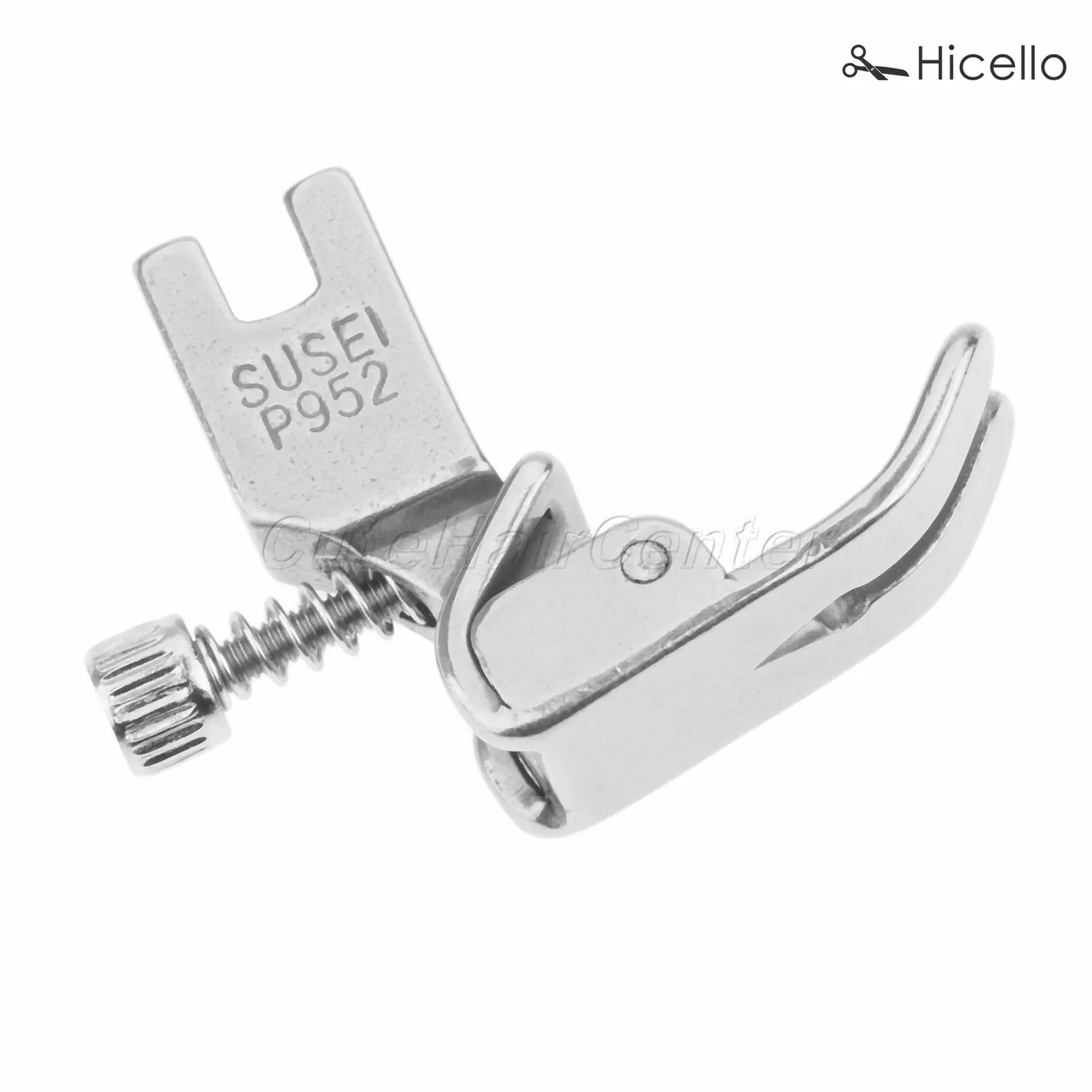 P952 Industrial Sewing Machine Presser Foot/Feet with Screw Adjustable for Flat Wagon Steel Closing Wrinkled Folds Foot Hicello image 5