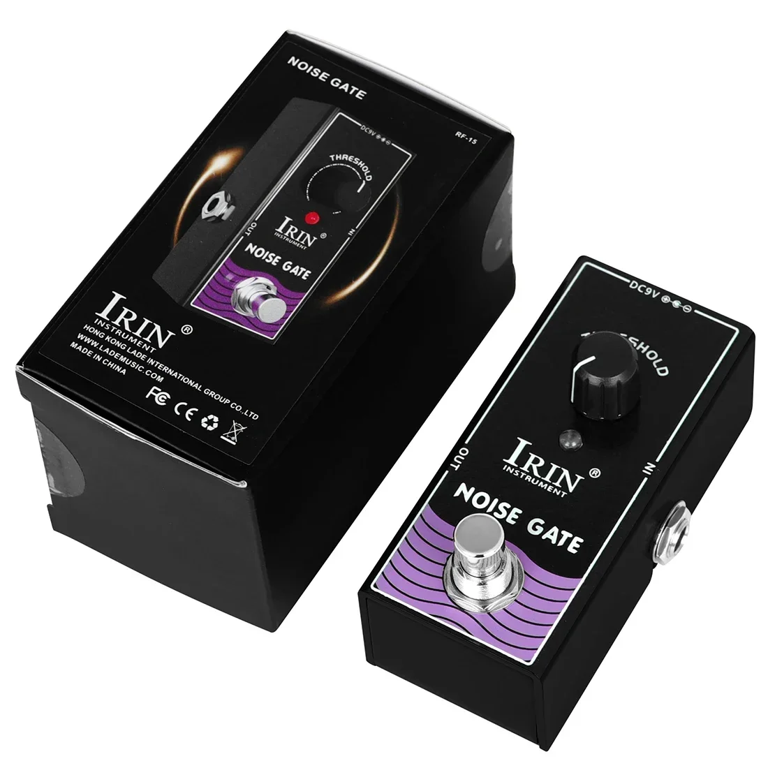 IRIN RF-15 Noise Gate Elektrische Guitarra Effekt Pedal Einstellbare Schwelle Noise Gate Effekt True Bypass Pedal Gitarre Teile