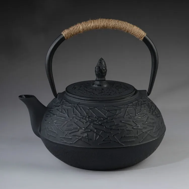 

Cast Iron Tea Pot Set Japanese Teapot Tetsubin Kettle Drinkware Old pine needle iron kettle Southern iron pot Tea pot 0.9L