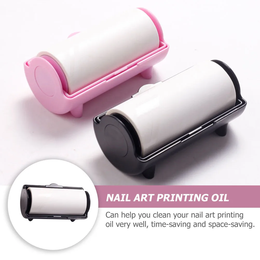 1 لفة ختم أداة إزالة زيت الأظافر خفيفة الوزن المحمولة لتنظيف الطباعة النفط مانيكير الفن ملحق مستلزمات تجميل الأظافر #6