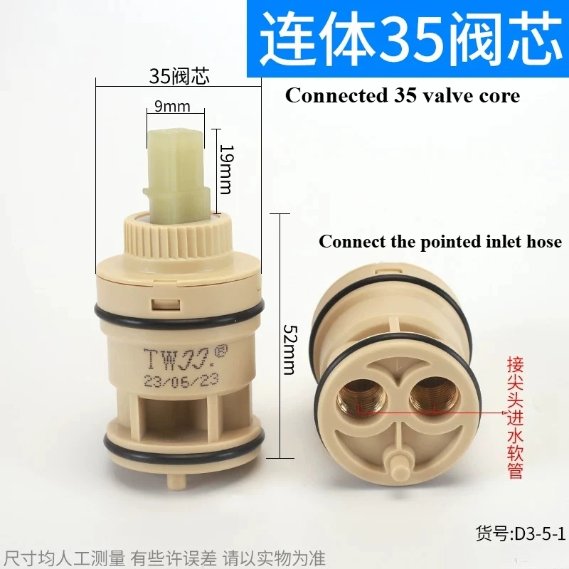 1Pcs 25/30/35/40mm Watersaving Replacement Ceramic Cartridge Kitchen Bathroom Water Mixer Tap Valve Spool Faucet Replace Part