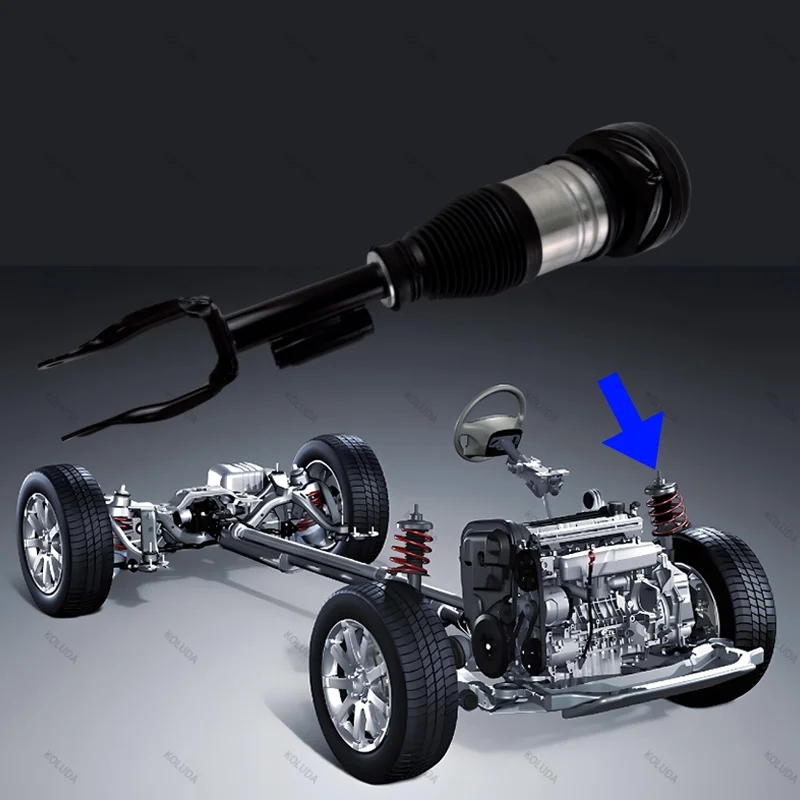 For Mercedes GLE Class W167 Airmatic Suspension Shock Absorber With ADS Auto Spare Parts Front Left Side  A1673200503 1673200503