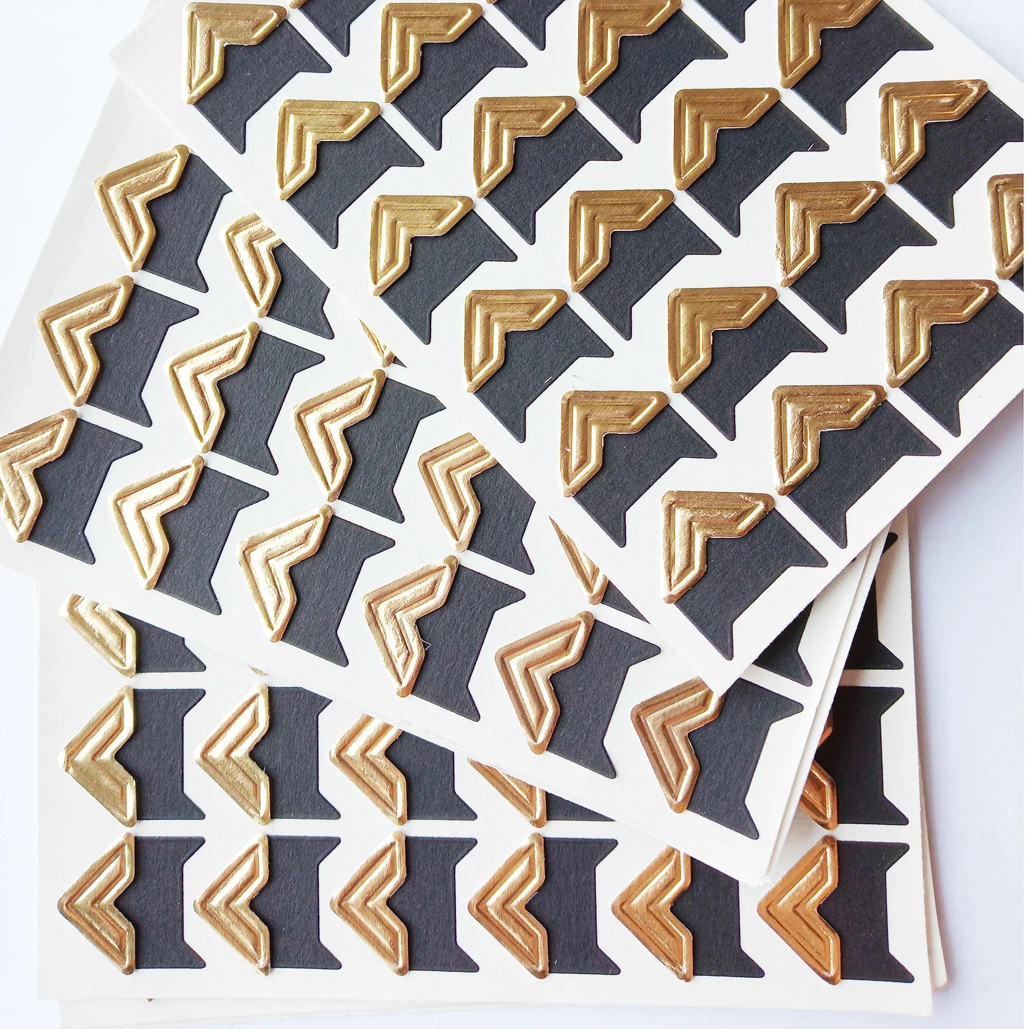 

Photo album corner sticker, Gold / Silver paper, DIY, scrapbook, diary, wedding decoration, label holder, 120 pcs/lot