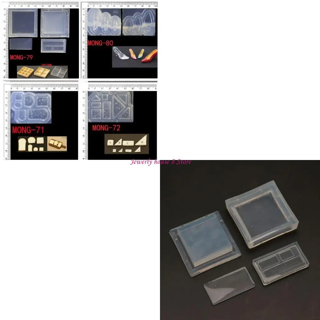 

Resin Mold Mini Silicone Molds Epoxy Resin Casting DIY Handmade Mini for Play Milk Tea Cup Mold Craft Tool