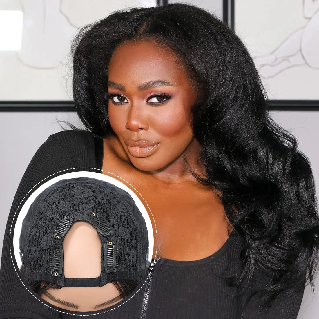 Thumbnail 4 - #2 Cheapest Clip-In U-Part Wigs Deals You Can Get