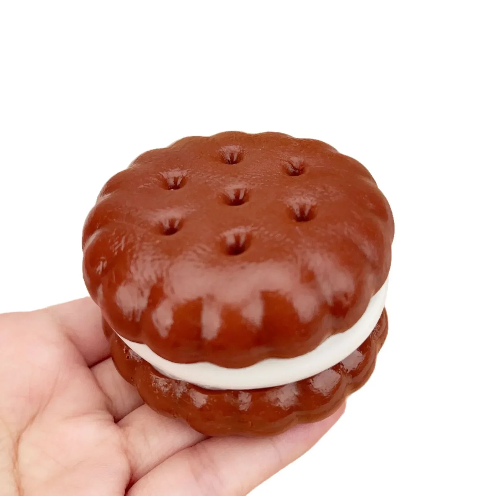 面白いスクイーズおもちゃかわいいビスケットソフトスクイーズおもちゃ減圧クッキーストレスリリーフおもちゃハンドリラックス感覚フィジェットおもちゃ