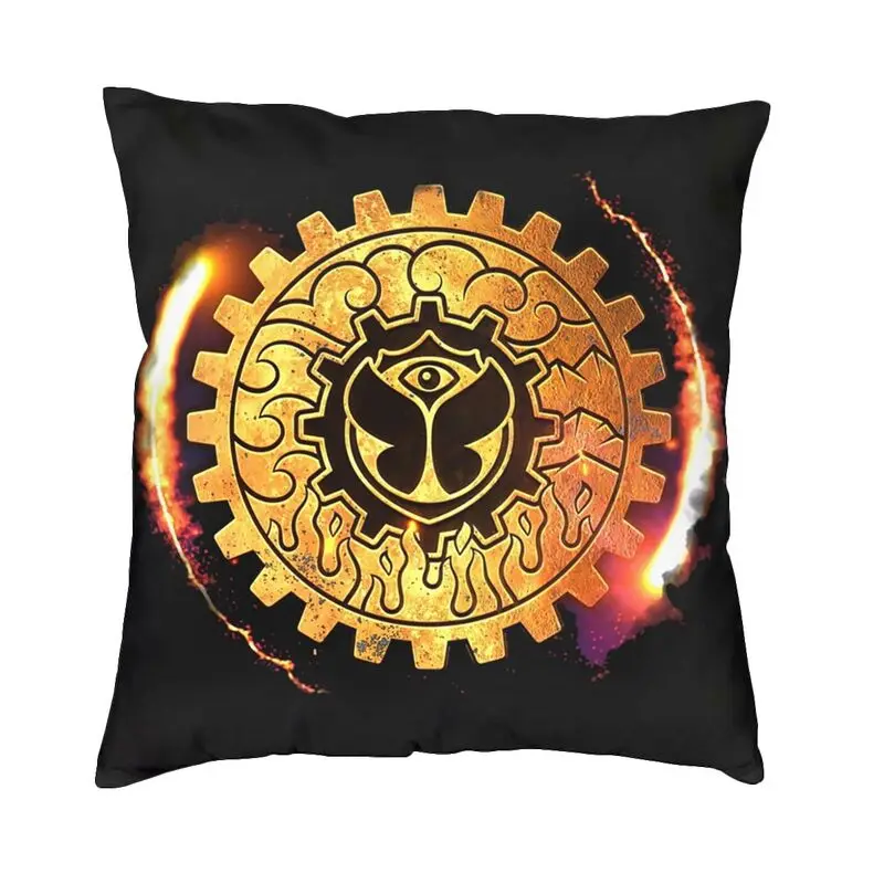 Tomorrowland Throw Pillow Covers Living Room Decoration Modern Belgian Electronic Dance Music Festival Cushions Sofa Pillowcase