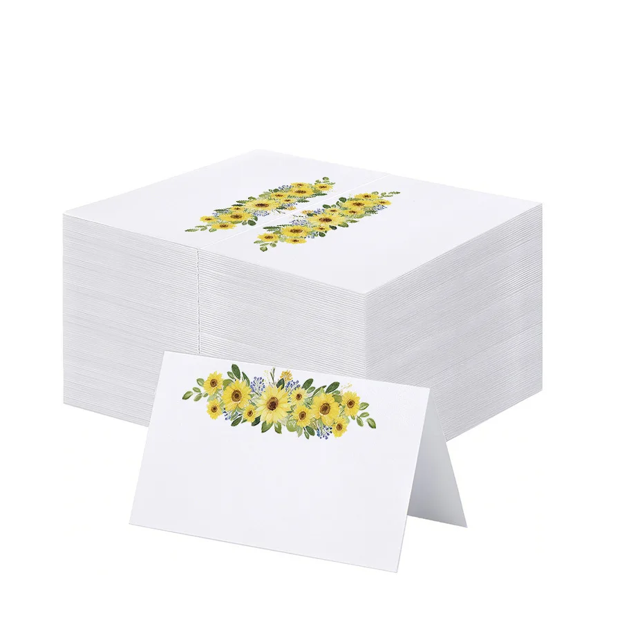 20/50/100 Stück Blumen-Pflanzen-Tischkarten für Hochzeiten, Hotel, Restaurant, Kindergeburtstag, Festival, Party, Namenskarten