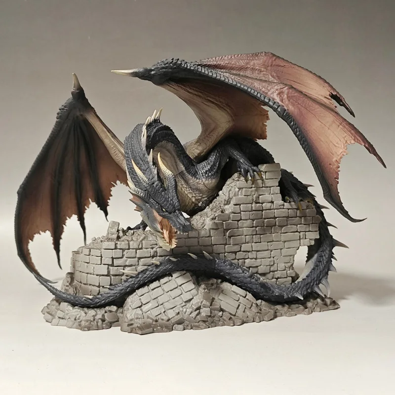 Figura de cazador de monstruos, dragón negro Mira Borealis, modelo del 20 aniversario, juguete conmemorativo, exhibición coleccionable genuina en Stock