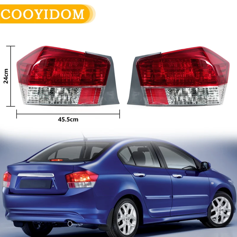 Tylne światło tylnego zderzaka samochodowego do Hondy City 2008 2009 2010 2011 Kierunkowskaz Światło hamowania Światło tylne Akcesoria samochodowe