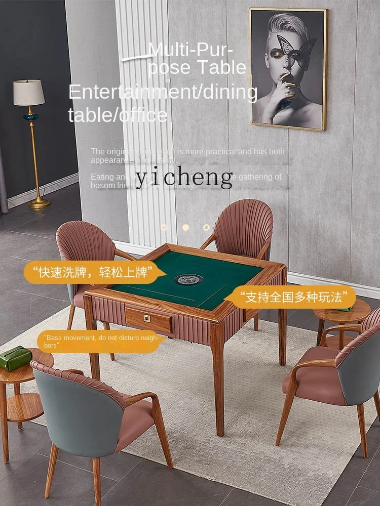 Solid Wood Mahjong Machine Dining Table Dual-Use Simple Modern Table Plastic Products (Flower Pots)