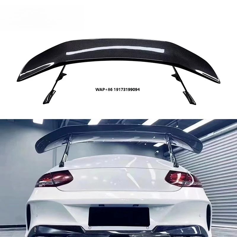 

Carbon Fiber Rear Spoiler for C-Class W205 C63 2015-2021 Aerodynamic Trunk Spoiler Flaps Rear Wing